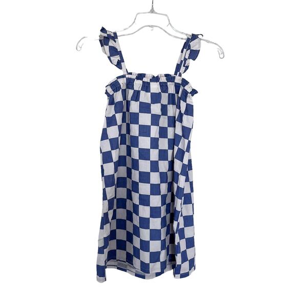 WYNKEN girls  Blue & White check Cuore Sun Dress size 12. NWT - Picture 2 of 8